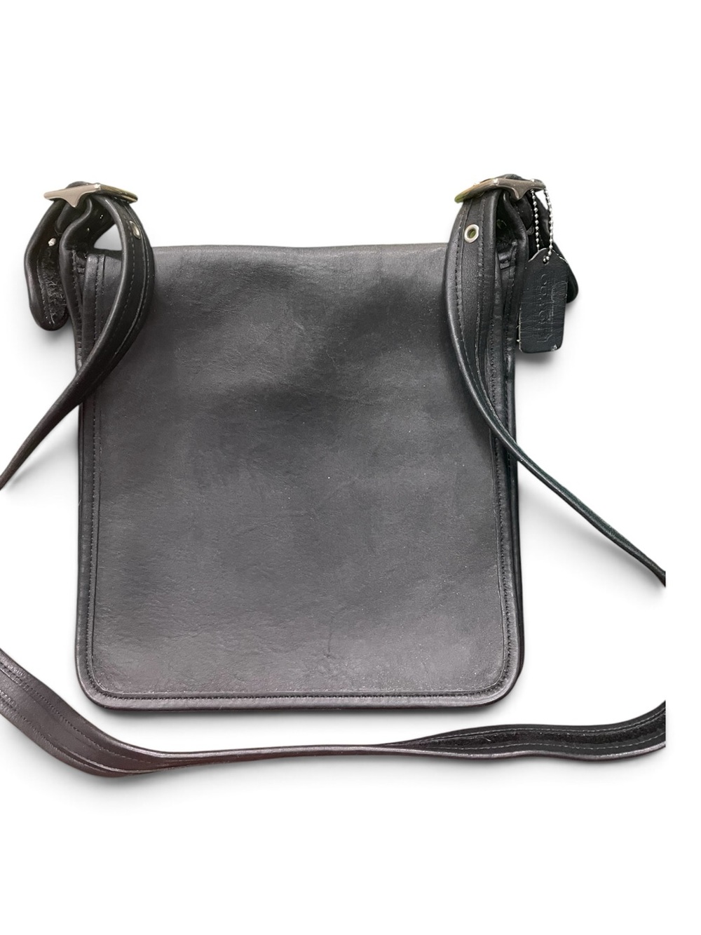 Coach Beekman Courier 2000 Black Glovetanned Leather Messenger Crossbody Bag